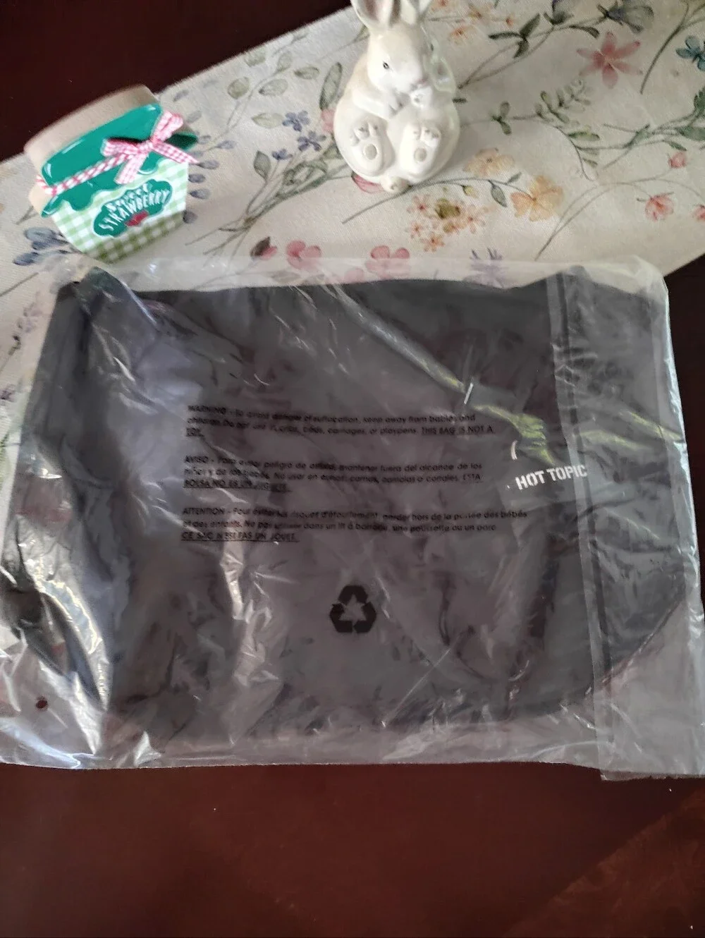 Goth Bear Hobo Bag
